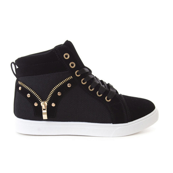 SOHO Shoes Shoes - Women's High Top Casual Sneaker with "V" Zipper